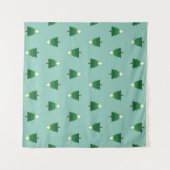 Christmas tree pattern タペストリー (正面(横))