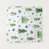 Christmas tree pattern タペストリー (正面(横))