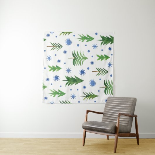 Christmas tree pattern タペストリー (インサイチュ(横))