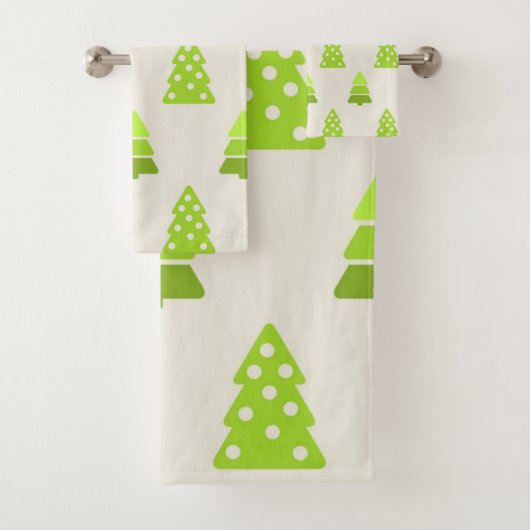 Christmas tree pattern バスタオルセット (インサイチュ)