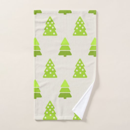Christmas tree pattern バスタオルセット (ハンドタオル)