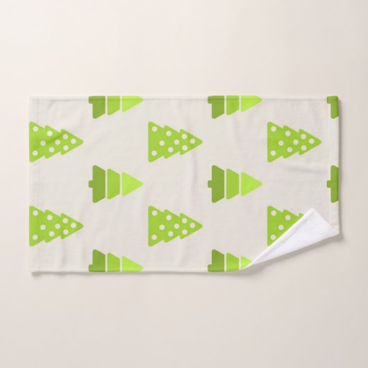 Christmas tree pattern バスタオルセット (ハンドタオル)