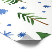 Christmas tree pattern ポスター (角)