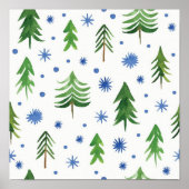 Christmas tree pattern ポスター (正面)