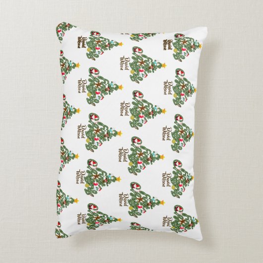 Christmas Tree Pattern My First Christmas Tree アクセントクッション (裏面(縦))