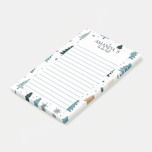 Christmas Tree Pattern Notes ポストイット (アングル)