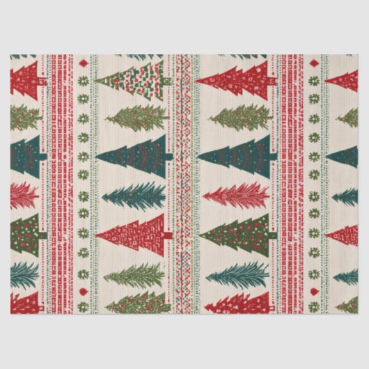 Christmas Tree Patterned 薄葉紙 (正面)