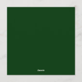 Christmas Tree Peacock Holiday Gathering  招待状 (裏面)