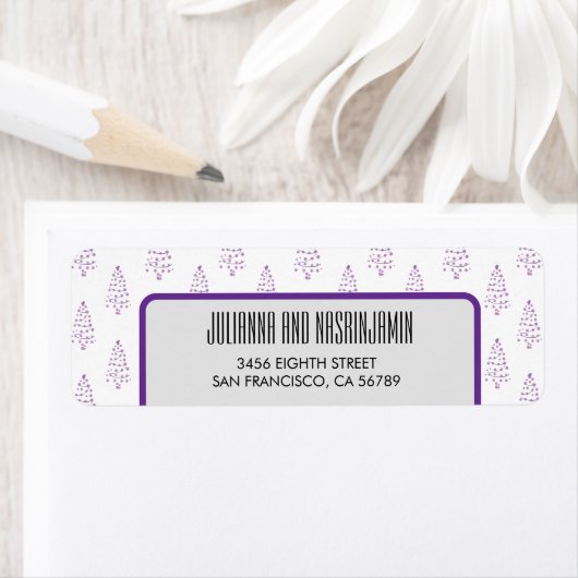 Christmas tree personalize ラベル (インサイチュ)