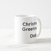 Christmas Tree Personalized Mug コーヒーマグカップ (正面右)