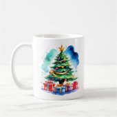 Christmas Tree Personalized Mug コーヒーマグカップ (左)