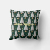 Christmas tree pillow design クッション (裏面)