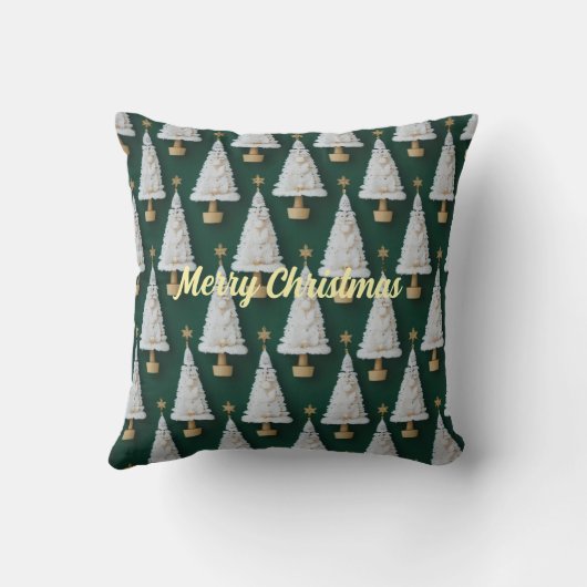 Christmas tree pillow design クッション (裏面)