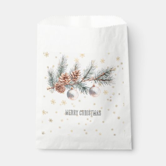 Christmas Tree Pine Cones Ornaments   フェイバーバッグ (正面)