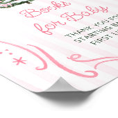 Christmas Tree Pink Baby Shower Books for Baby ポスター (角)