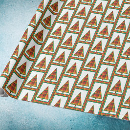 Christmas Tree Plaid Christmas Wrapping Paper ラッピングペーパー
