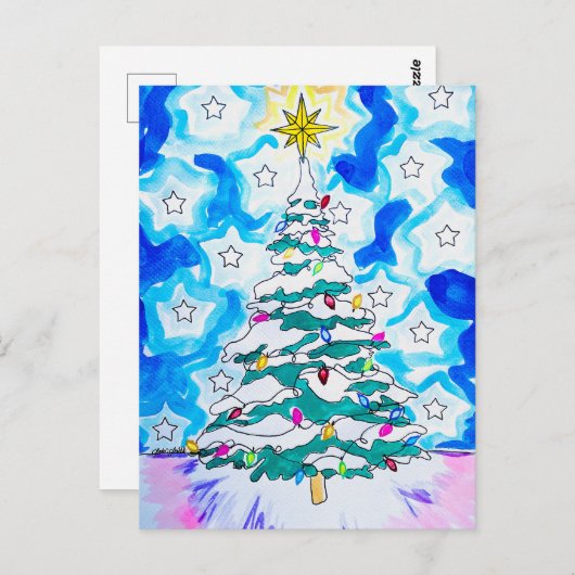 Christmas Tree Postcard ポストカード (正面/裏面)