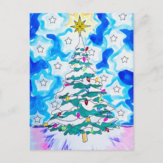 Christmas Tree Postcard ポストカード (正面)