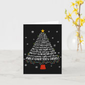 Christmas Tree Protect Human Rights Protect Libert カード (黄色い花)