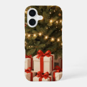 Christmas Tree Red Gift Boxes Phone Case iPhone 16ケース (裏面)