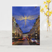 Christmas Tree, Regent Tree, London UK カード (黄色い花)