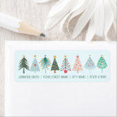 Christmas Tree Return Address Labels ラベル (インサイチュ)