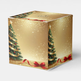 Christmas Tree Ribbons Holiday Favor Box フェイバーボックス