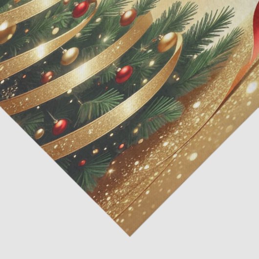 Christmas Tree Ribbons Holiday Tissue Paper 薄葉紙 (詳細)