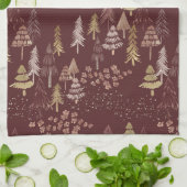 Christmas Tree Scatter Tea Towel キッチンタオル (折り畳み)