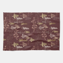 Christmas Tree Scatter Tea Towel