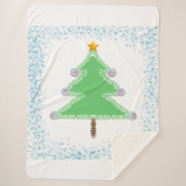 Christmas Tree Sherpa Blanket シェルパブランケット