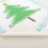 Christmas Tree Sherpa Blanket シェルパブランケット (3/4)