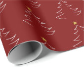 Christmas Tree Silhouette  ラッピングペーパー (ロールコーナー)