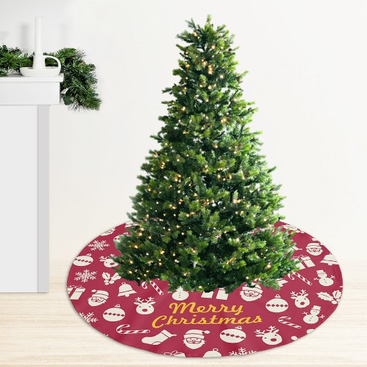 Christmas Tree Skirt ブラッシュドポリエステルツリースカート