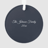 Christmas Tree Snow Globe  オーナメント (裏面)