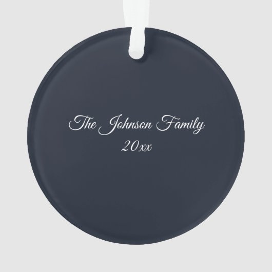 Christmas Tree Snow Globe  オーナメント (裏面)