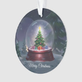 Christmas Tree Snow Globe  オーナメント (正面)