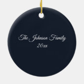 Christmas Tree Snow Globe  セラミックオーナメント (裏面)