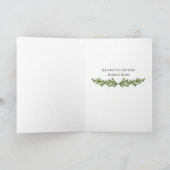 Christmas Tree Snow in French Folded Holiday Card シーズンカード (内部)