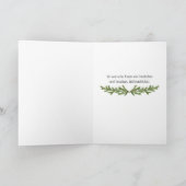 Christmas Tree Snow in German Folded Holiday Card シーズンカード (内部)