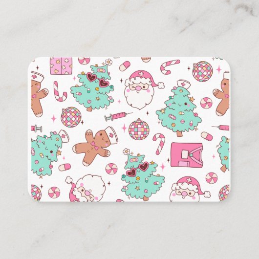 Christmas Tree Snowman Christmas Party  I 名刺 (正面)