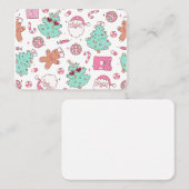 Christmas Tree Snowman Christmas Party  I 名刺 (正面/裏面)