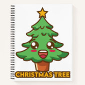 Christmas Tree Spiral Notebook ノートブック (正面)