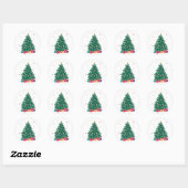 Christmas Tree Stickers ラウンドシール (シート)