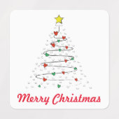 Christmas Tree Stickers ラベル (デザイン2)