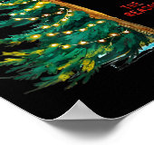 Christmas Tree The Season Jesus Cross Faith Holida ポスター (角)