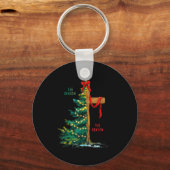 Christmas Tree The Season Jesus Cross The Reason  キーホルダー (正面)