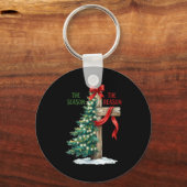 Christmas Tree The Season Jesus Cross The Reason X キーホルダー (正面)