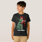 Christmas Tree The Season Jesus Cross The Reason X Tシャツ (正面フル)