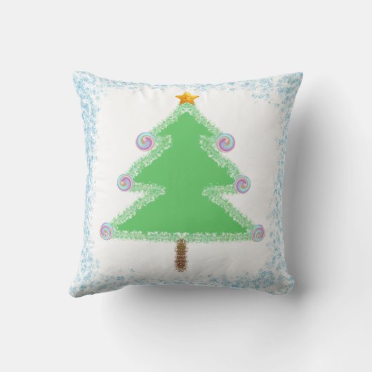 Christmas Tree Throw Cushion クッション (裏面)